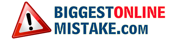 The biggest online mistake…