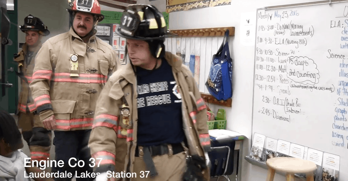 Firefighter Running Man Challenge